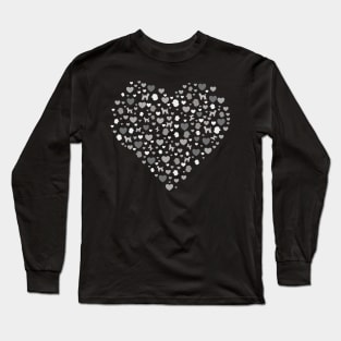 Poodle Love Hearts Standard Poodle Valentine's Day Gift Long Sleeve T-Shirt